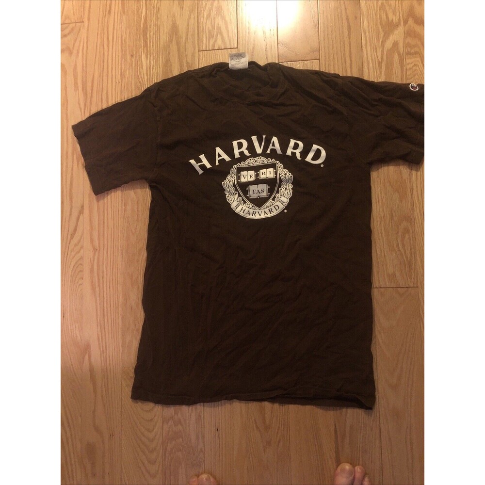 Champion Harvard T Shirt Brown Size Medium Short Sleeve Ve Ri Tas